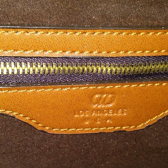 AD handbag, Brown and Tan with Smiling Cherries - Picture 5 of 6